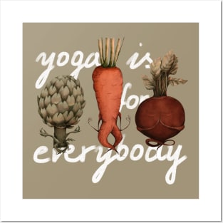 vegetables yoga Posters and Art